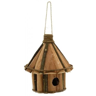 Sliced Wood Birdhouse-AMA1840