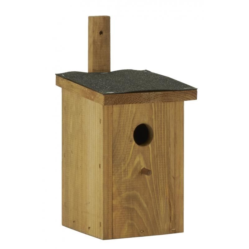 Vogelhaus aus Kiefernholz mit Bitumendach-AMA1950