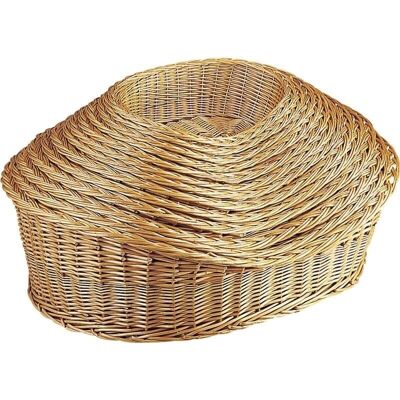 Wicker dog and cat baskets buff-ANI117S