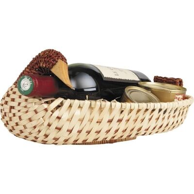 Bamboo and fern duck basket-CAN1460