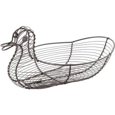 Lacquered metal duck basket-CAN1520