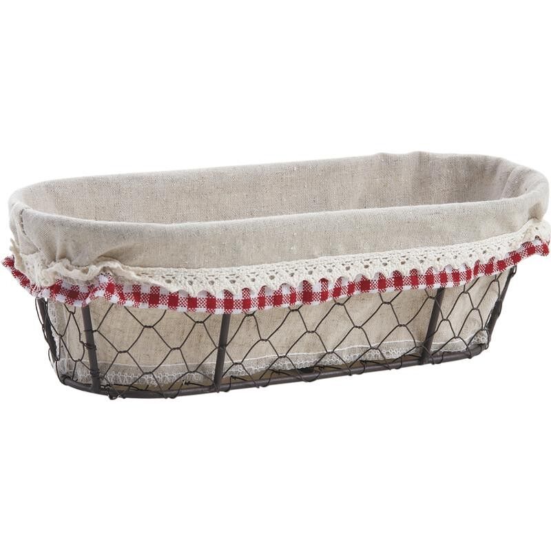 Banneton in rete metallica invecchiata-CBA2400J