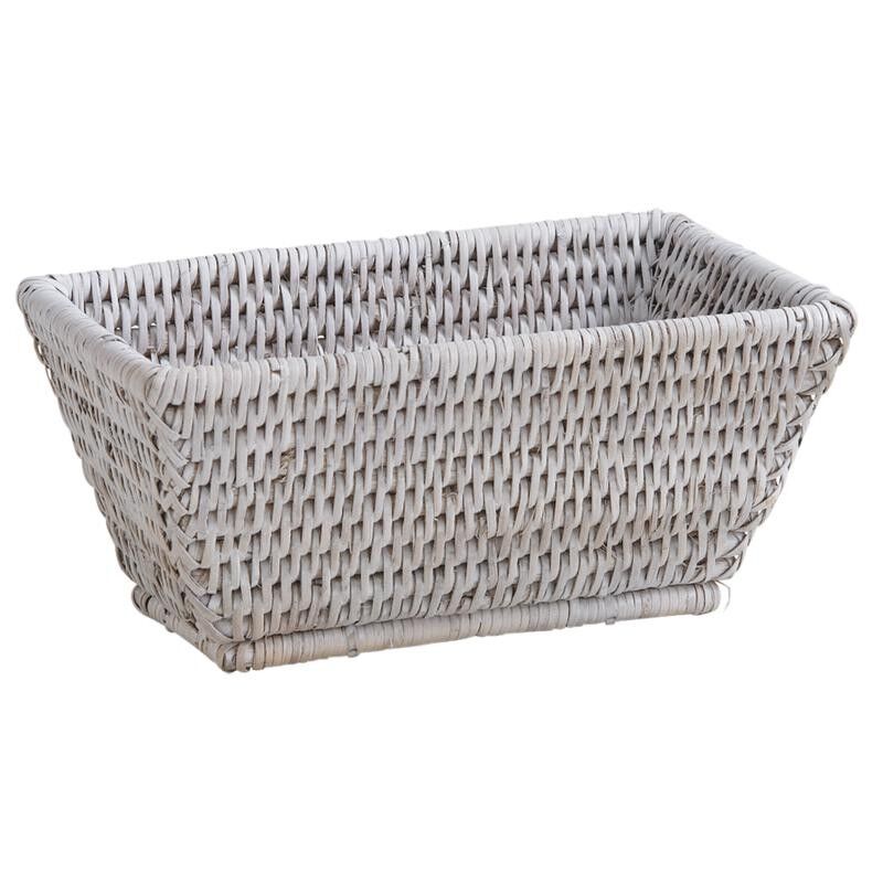 White painted rattan banneton-CBA2470