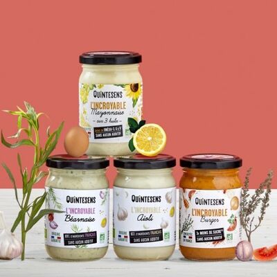 Special Offer: Kit 4 Incredible Gourmet Sauces (6 jars of each)