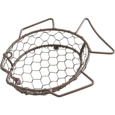 Fish basket in aged mesh-CCF1520