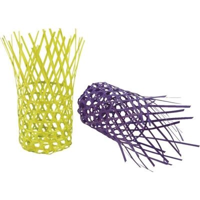 Stained bamboo basket-CCF1540