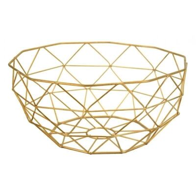 Gold metal basket-CCO1280