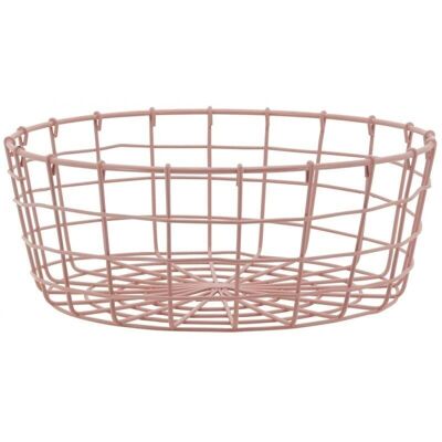 Pink metal basket-CCO1780