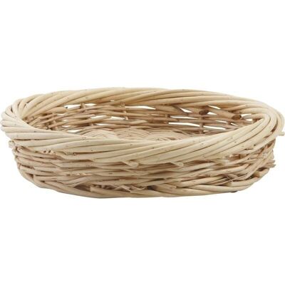 White wicker basket-CCO2170