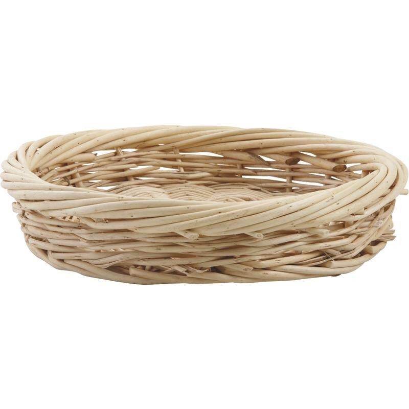 White wicker basket-CCO2170