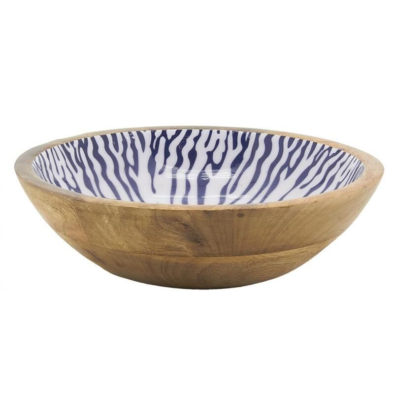 Cesto in legno di mango e resina-CCO2420