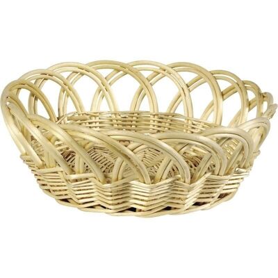 White wicker basket-CCO4710