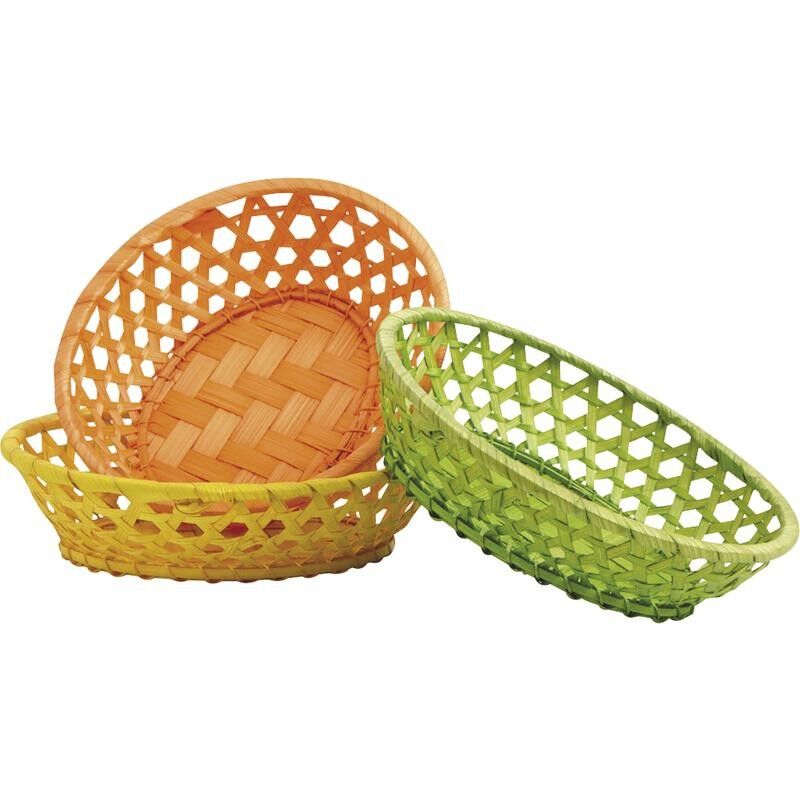 Stained bamboo basket-CCO6440