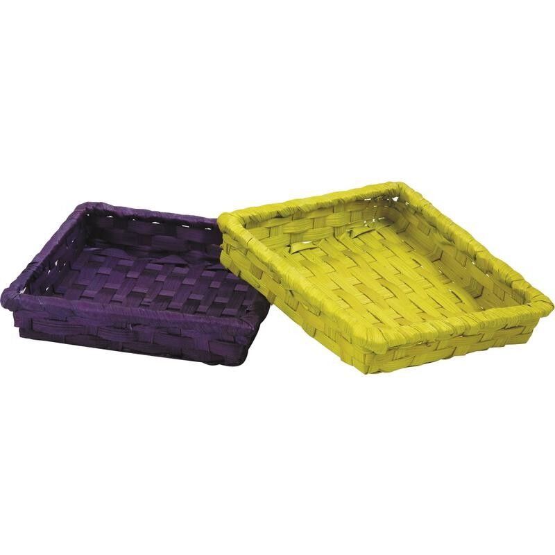 Stained bamboo basket-CCO6860