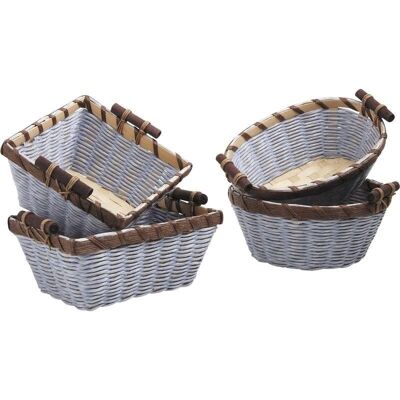 Bamboo and rope basket-CCO6930