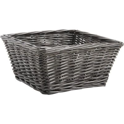 Gray wicker basket-CCO7290
