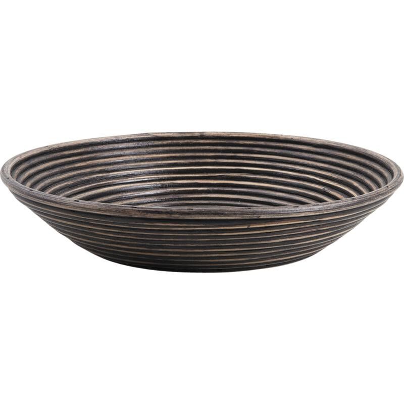 Round tinted rattan basket-CCO7870