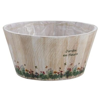 Round wooden basket Jardin-CCO8160P