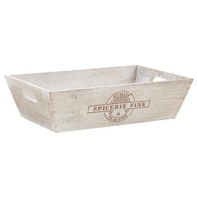 Stained wooden basket Delicatessen-CCO8190