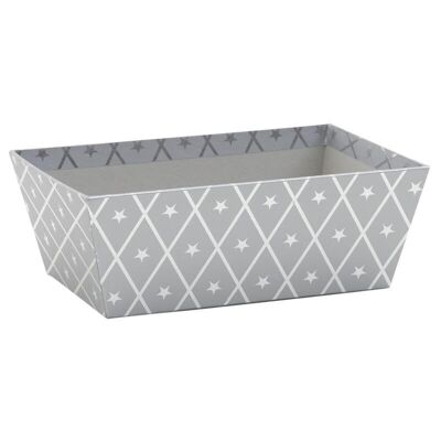 Gray cardboard basket-CCO8390