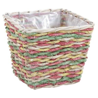 Stained Corn Square Basket-CCO8490P