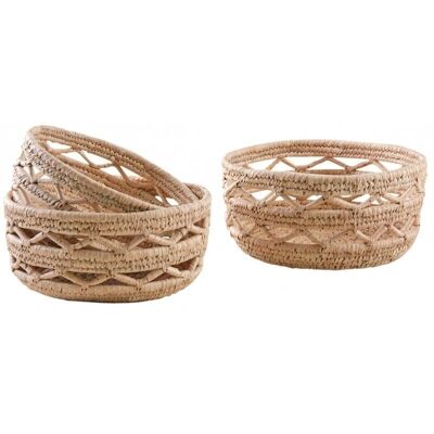 Round baskets in natural palm-CCO940S