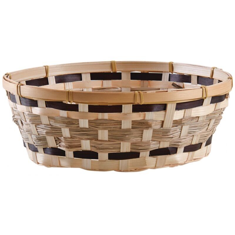 Cesta de bambú bicolor-CCO9791