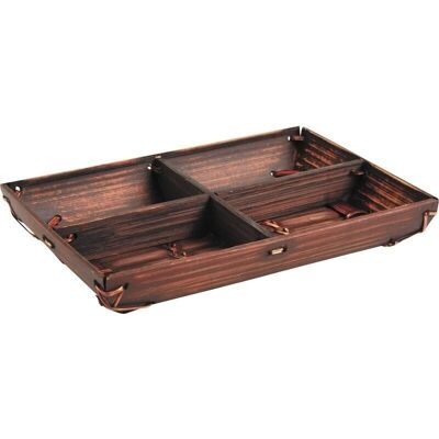Bamboo compartment basket-CCP1150
