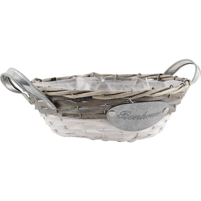 Cesto in vimini e metallo-CDA4642P