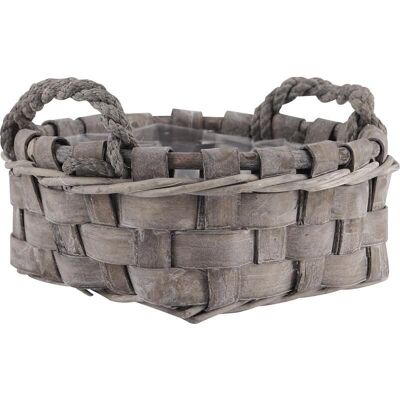 Baskets in wood and rope-CDA468SP