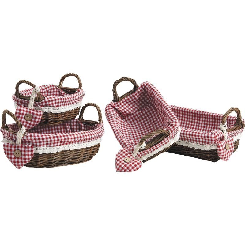 Raw wicker baskets-CDA494SC