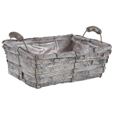 Stained Wood Baskets-CDA543SP