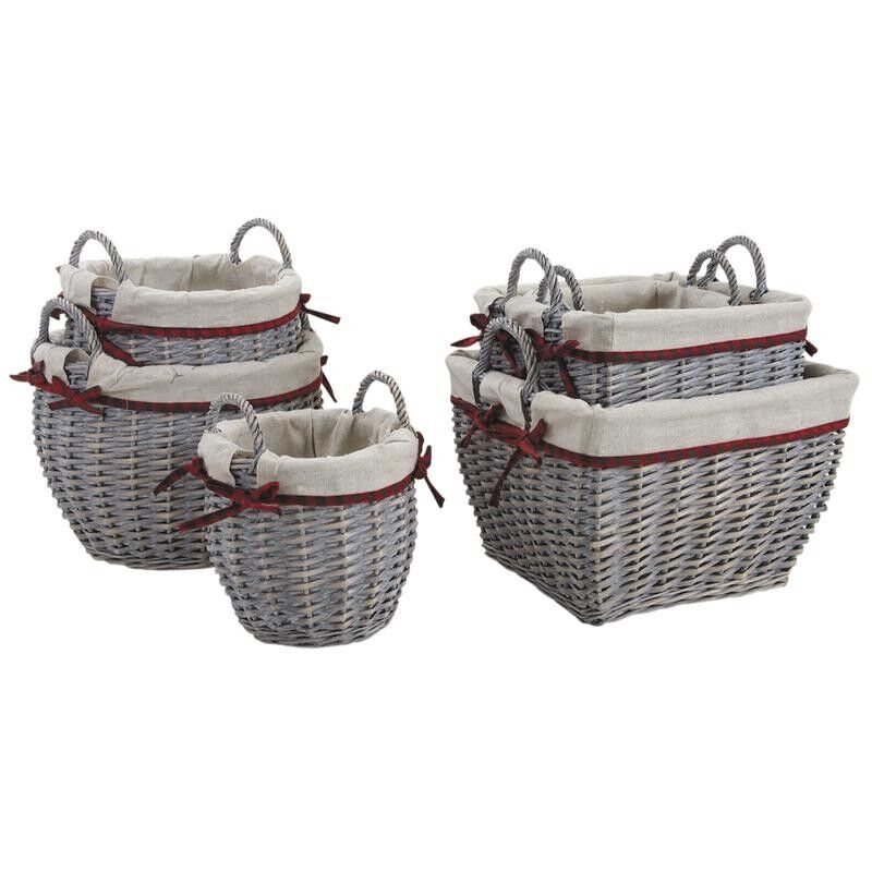 Gray Split Wicker Baskets-CDA544SJ