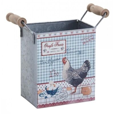 Metal Basket Fresh Eggs-CDA5570