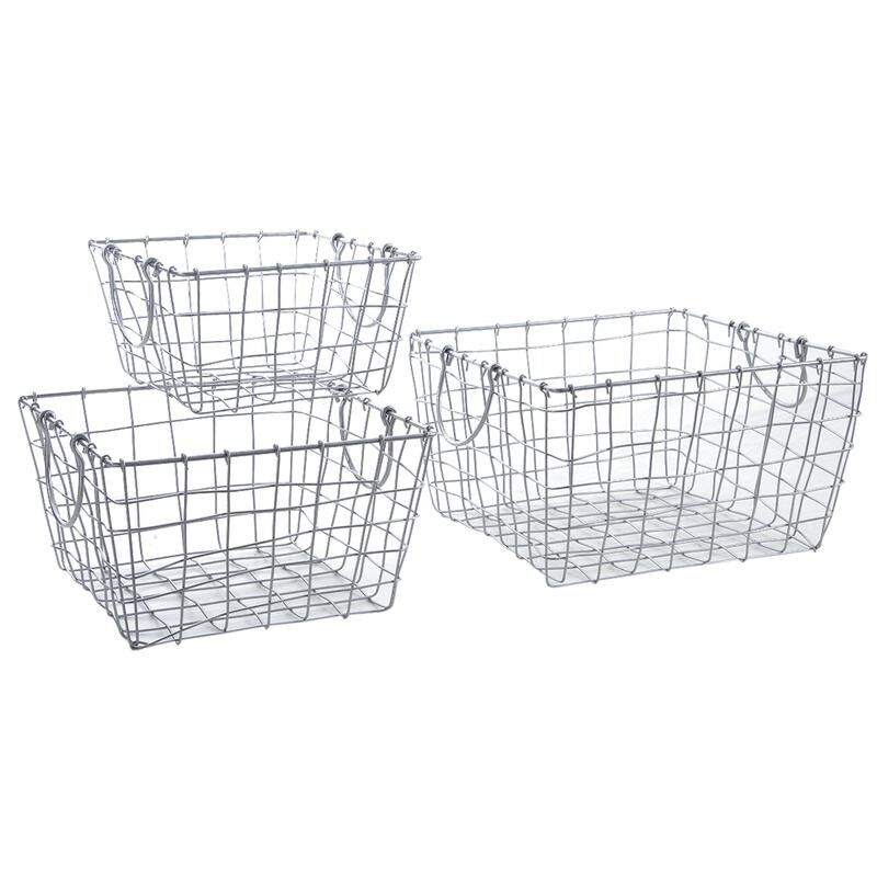 Cestini in metallo argentato-CDA558S