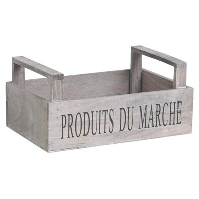 Cesta de madera teñida Productos de mercado-CDA5600