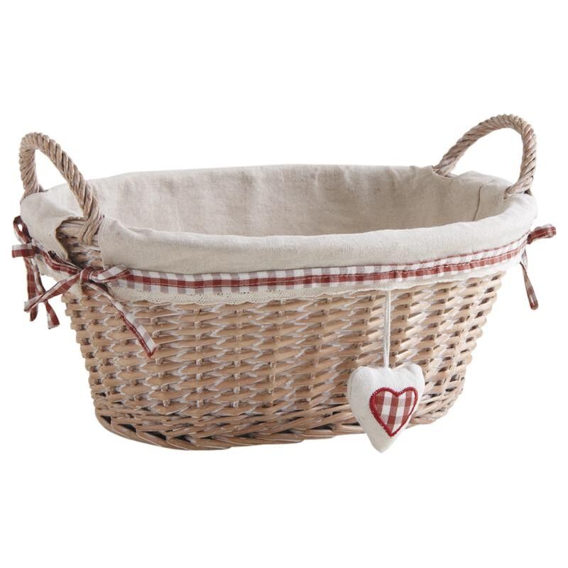 Cesta ovalada de mimbre dividido teñido-CDA5720J