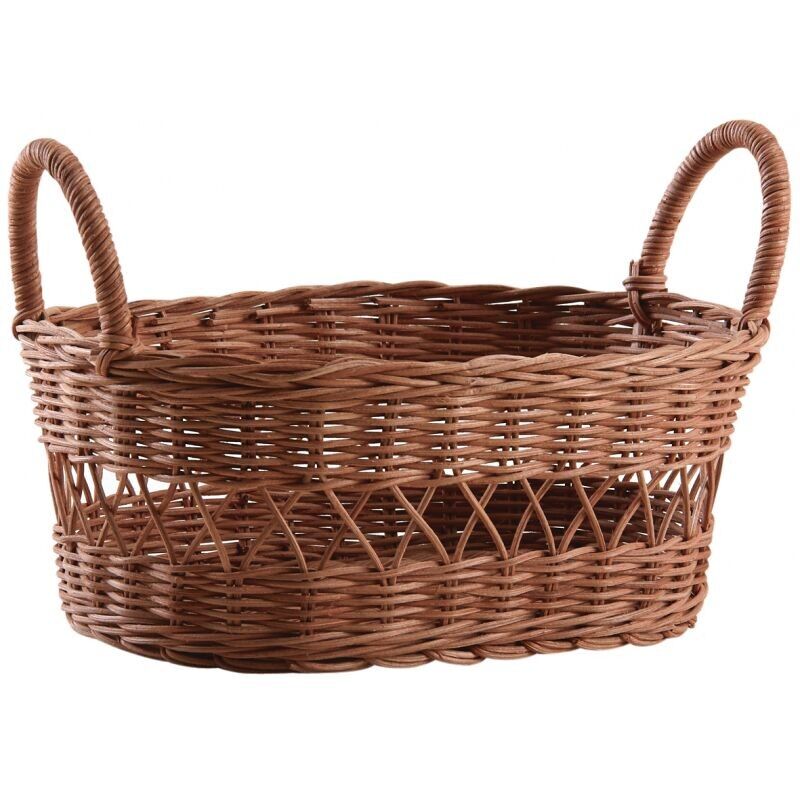 Oval basket in natural rattan-CDA5960