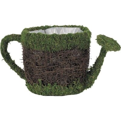 Rattan and moss watering can basket-CFA2190P