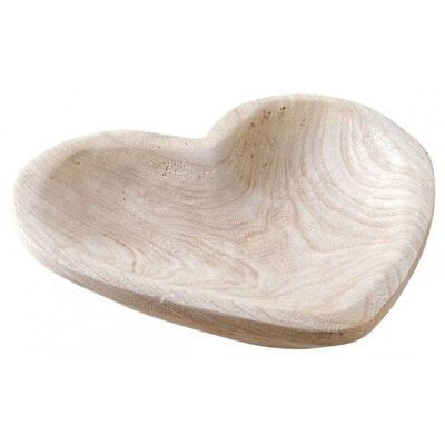 Wooden heart tray-CFA2810