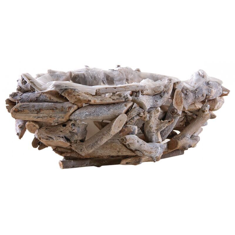 Cestino barca in legno riciclato-CFL1770P