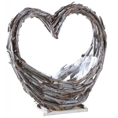 Coppa a forma di cuore in legno riciclato-CFL1780P