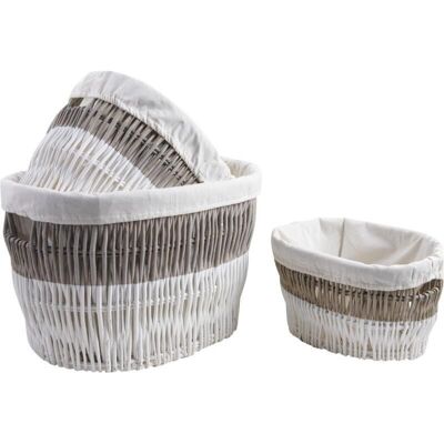 Wicker laundry baskets-CLI174SC