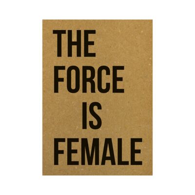 Postcard The force is female