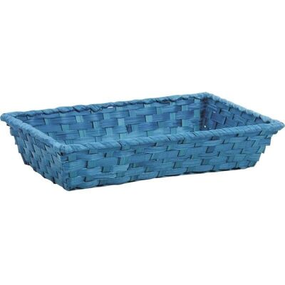 Blue tinted bamboo basket-CMA3810