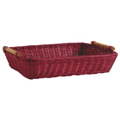 Manne in red tinted rattan-CMA4160