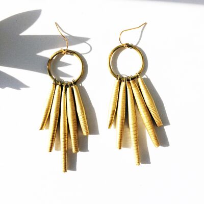 Boucles d'oreilles de cintre d'or – Missbibi