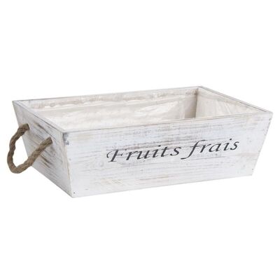 Stained wooden basket Fresh Fruits-CMA4440P
