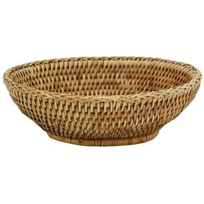 Cesta de pan redonda de ratán natural-CPA1880