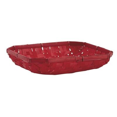 Red bamboo basket-CPL1820